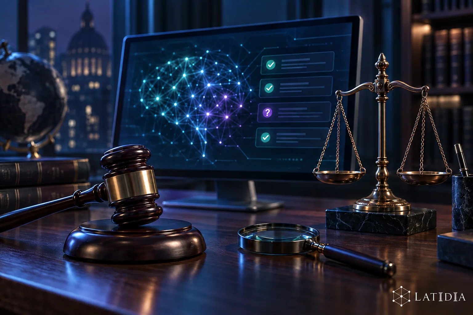 Ilustración editorial relacionada con Apple pide a un tribunal que frene el dispositivo de IA de OpenAI